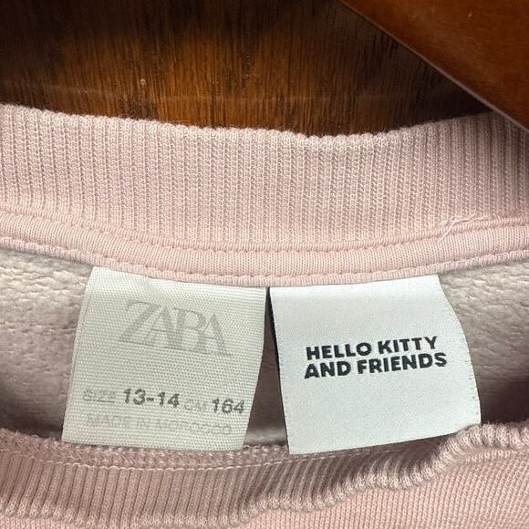 Zara Hello Kitty Sweater Size 13- 14 Pink - Picture 3 of 6